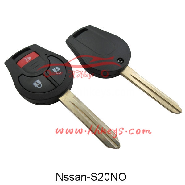 Nissan 2+1 Buttons remote key shell no logo