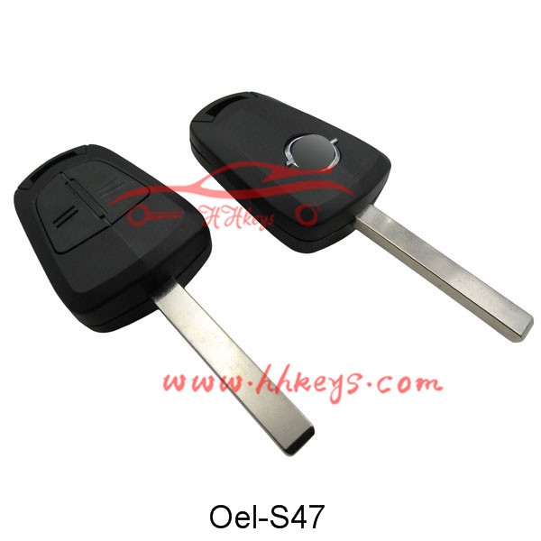 Opel 2 Botwm Remote allweddol Blank (Logo Gwreiddiol)