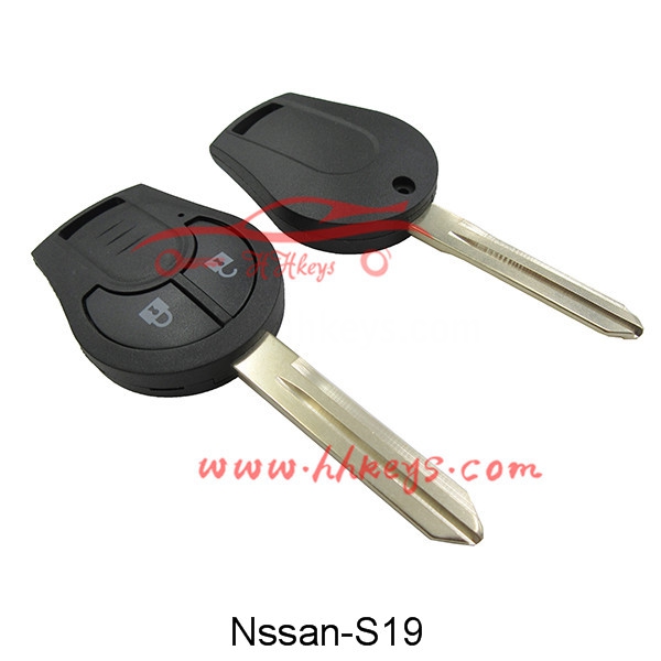 Best quality Car Key Shell For Proton -
 Nissan 2 Buttons remote key shell no logo – Hou Hui