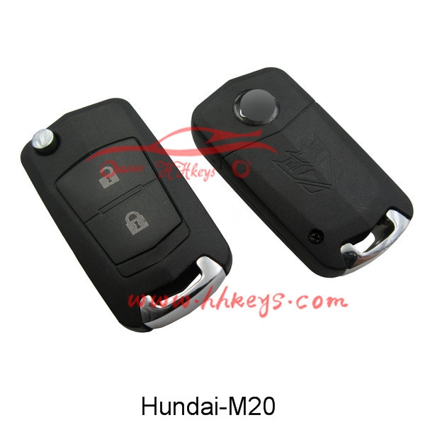 Chinese wholesale New Flip Folding Remote Key -
 Hyundai 2 Buttons modified flip key shell – Hou Hui