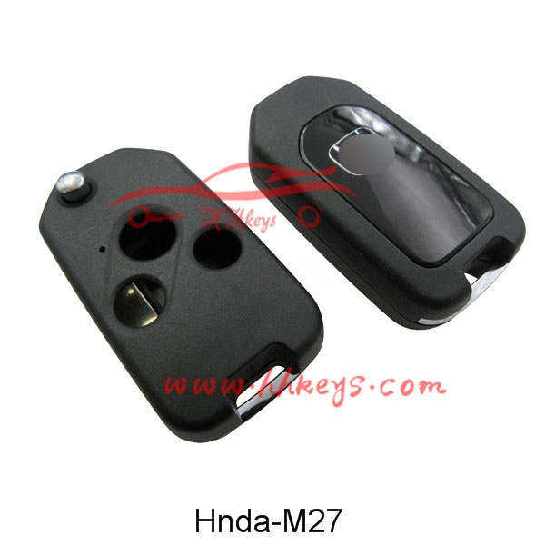 China New ProductCar Key Clone Machine -
 Honda 3 Button Modified Flip Key Fob Shell No Buttons – Hou Hui