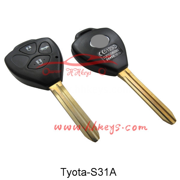 Toyota 3 Buttons Remote key shell