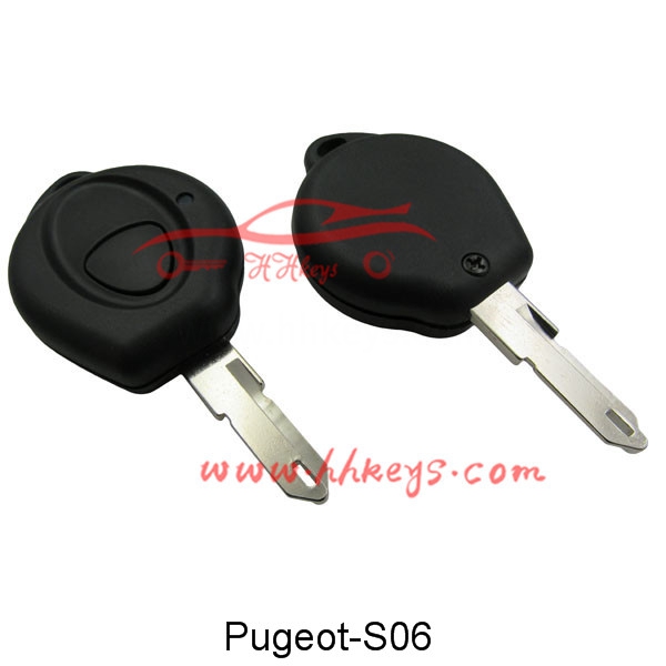 Peugeot 206 1 Button Urruneko giltza Shell Blank