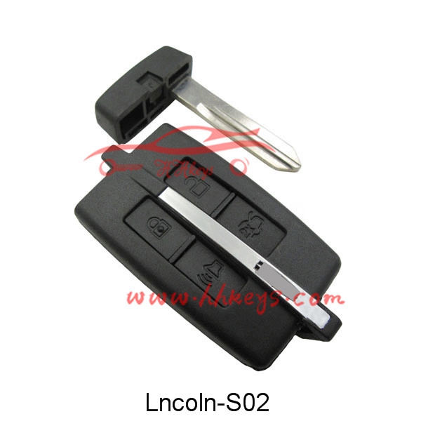 Bottom price Unlimited Token Key Programmer -
 Lincoln 4 Buttons Proximity Smart Key Shell With Marked Logo – Hou Hui