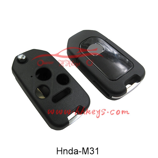 Honda 3+1 Button Modified Flip Key Fob Shell No Buttons