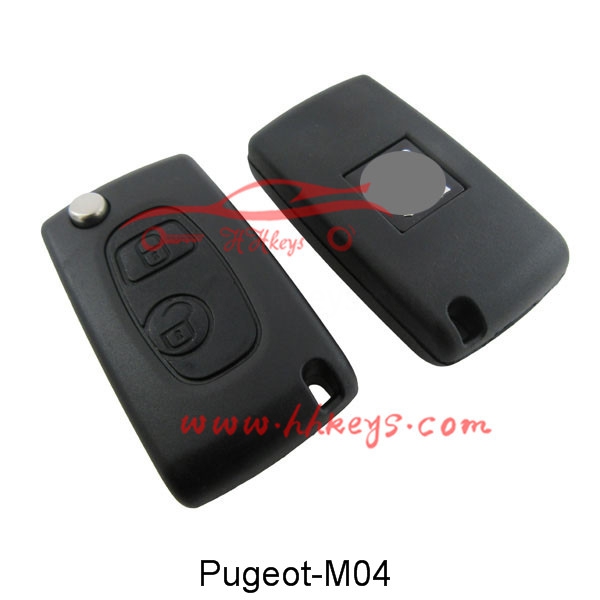 Peugeot 2 Button dəyişdirilmiş Flip Key Shell (SX9 Blade)