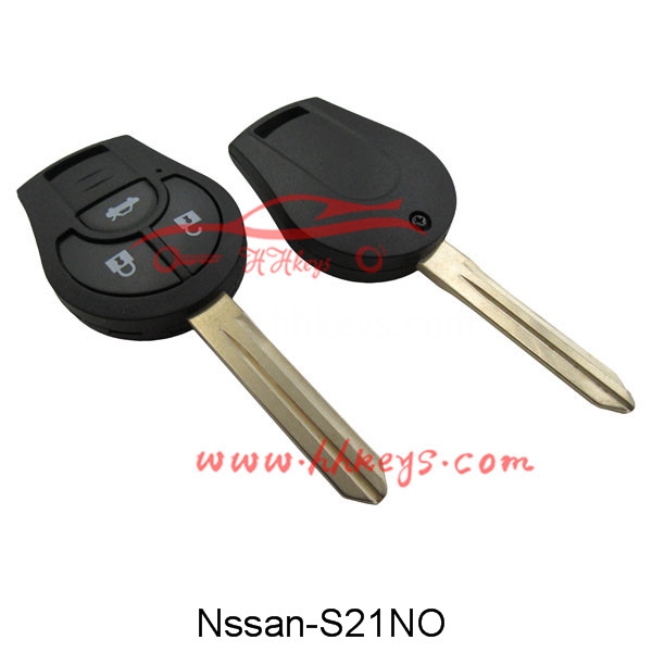 Nissan 3 knoppen afstandsbediening sleutel shell geen logo