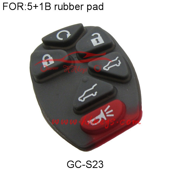 Super Purchasing for Remote Car Key Chip -
 GM 5+1 Rubber Button Pad – Hou Hui