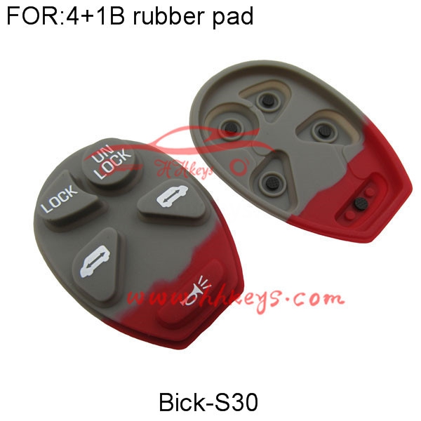 Buick 4+1 Buttons Rubber pad