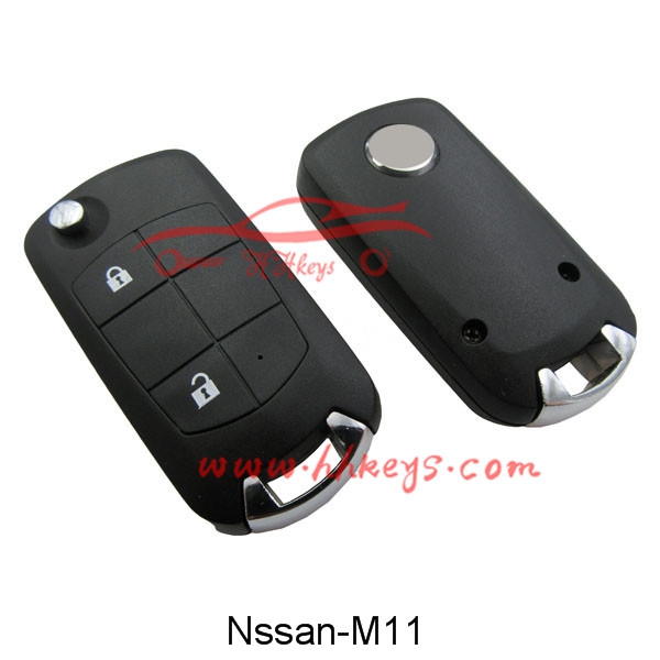 factory Outlets for Key Copying Machine -
 Nissan 2 Buttons Modified Flip Key Shell – Hou Hui