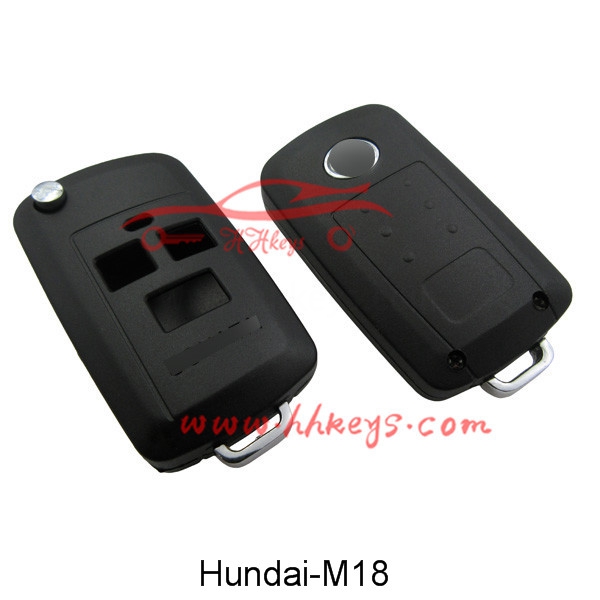 Hyundai Sonata 3 Buttons Modified Flip Key Shell With Right Blade