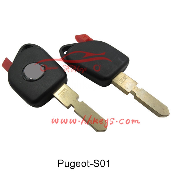 Factory Cheap Car Key Case -
 Peugeot 406 Transponder Key Blank With Red Plug – Hou Hui