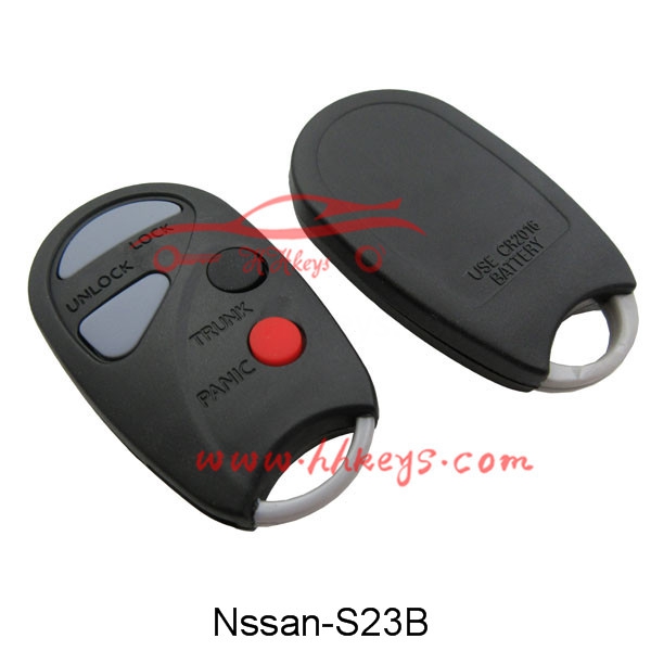 High reputation Car Keys Whole Sale -
 Nissan 3+1 Buttons remote key shell – Hou Hui