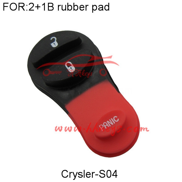 Chrysler 2 + 1 Buttons Remote Rubber pad