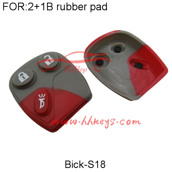 Buick 2 + 1 Buttons Rubber pad