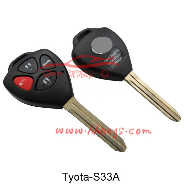 Toyota 3+1 Buttons Remote key shell