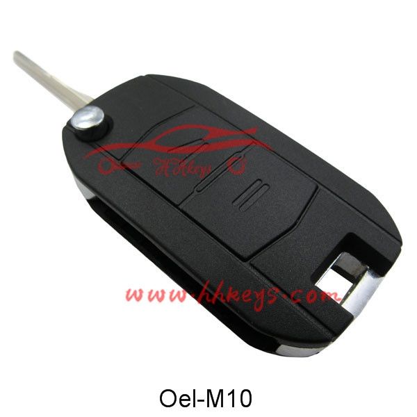 Opel 2 Button Modified Flip Remote Key Shell (HU46)