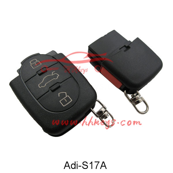 Audi 3+1 Buttons Remote Key Case With 2032 Battery Holder (CR2032)
