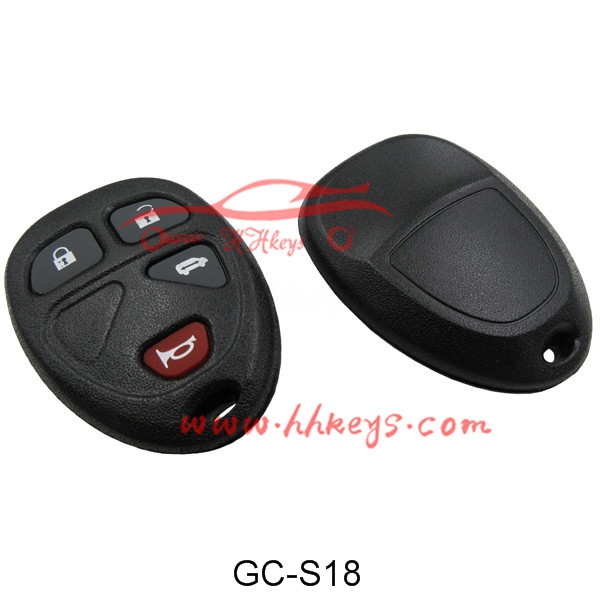 GM 3 +1 botón remoto caso Key Fob No Logo