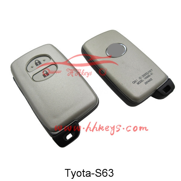 Big discounting Id46 Transponder Chip -
 Toyota 2 Buttons Smart key shell – Hou Hui