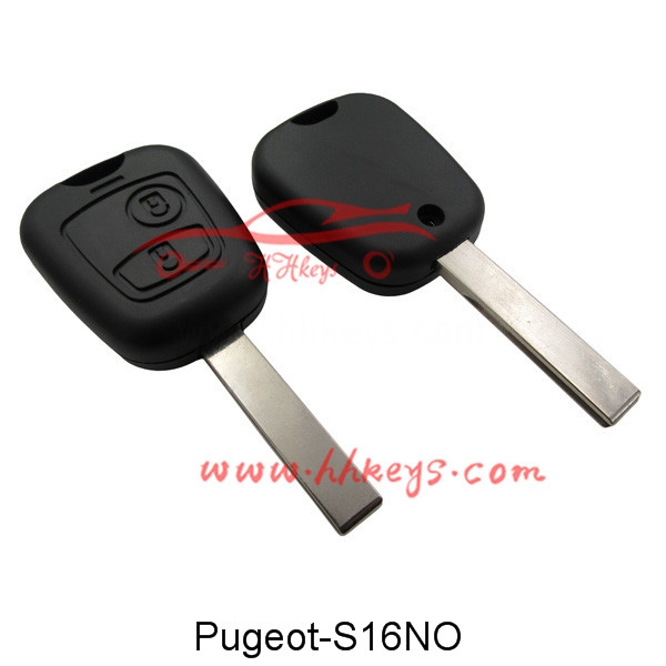 Peugeot 407 2 Button Remote key shell No Logo