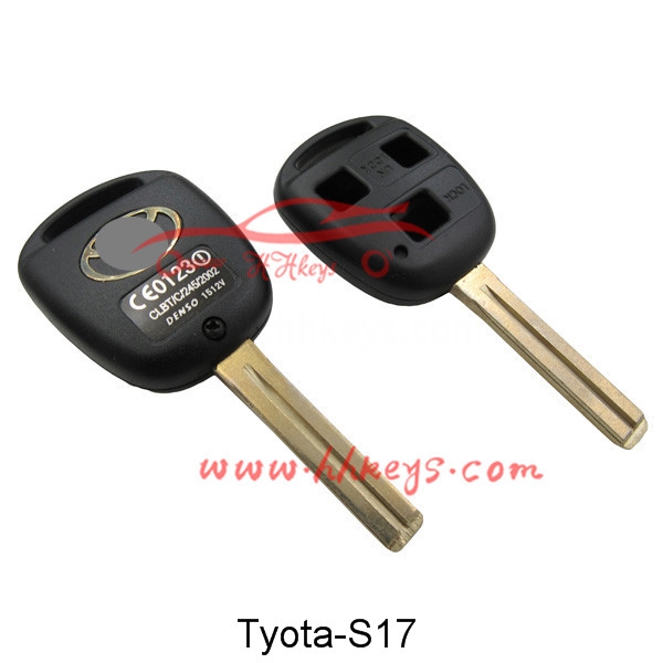 Toyota 3 Buttons Remote key shell