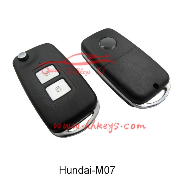Hyundai 2 Buttons Modified Flilp Key Shell With Right Blade