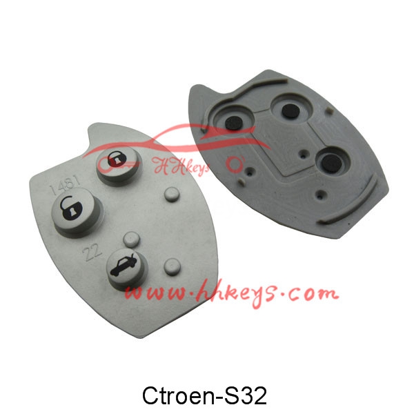 Citroen 3 botóns pad para C5 Xsara chave do coche