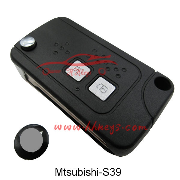 Mitsubishi Pajero V73 2 Buttons Flip Key Shell