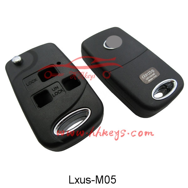 Special Price for Locksmith Tools Key Duplictaing Machine -
 Lexus 3 Buttons Modified Flip Key Shell No Button – Hou Hui