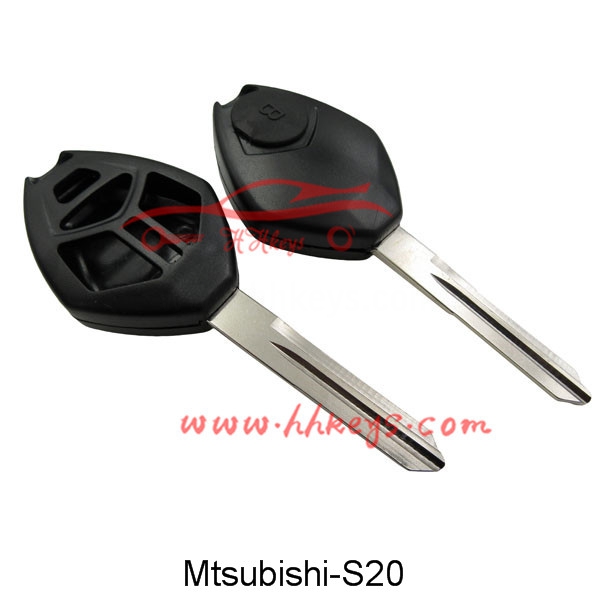 Mitsubishi 3+1 Buttons Remote Key Shell With Left Blade