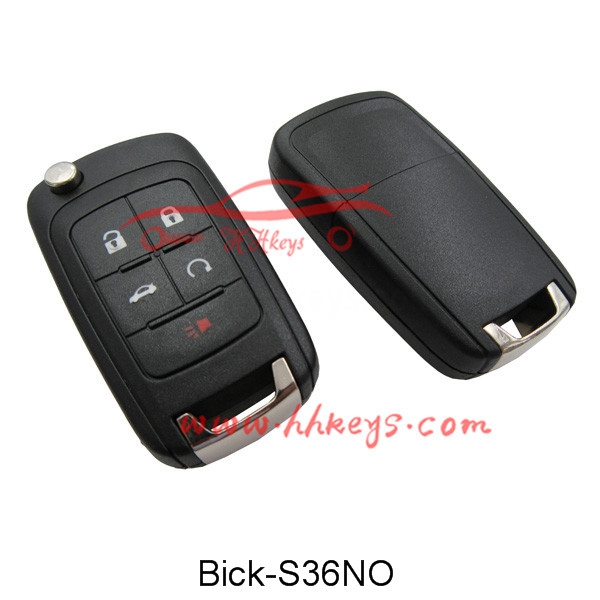 Free sample for Flip Car Key Case -
 Buick 4+1 buttons remote key shell No Logo – Hou Hui