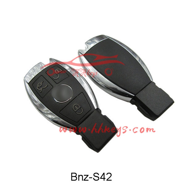 Manufactur standard Folding Car Key Blank -
 Benz 3 Button Smart Key Fob No Blade With Battery Clip With Logo – Hou Hui