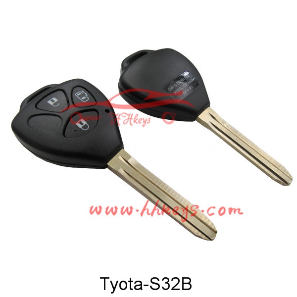 Toyota 3 Buttons Remote key shell