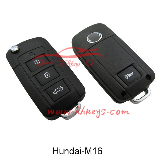 Hyundai 3 Buttons Modified Flip Key Shell Right Blade