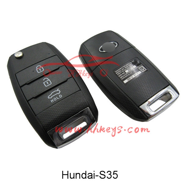 Good Quality Horizontal Single Head Manual -
 Hyundai 3 Buttons Remote key shell – Hou Hui