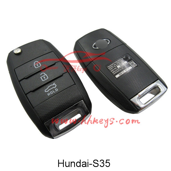 Hyundai 3 Mga Pindutan Remote key shell