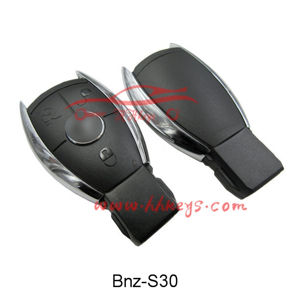 Benz CLK SLK 3 Button Smart Key Case With Logo(No Battery Clip, No Blade)