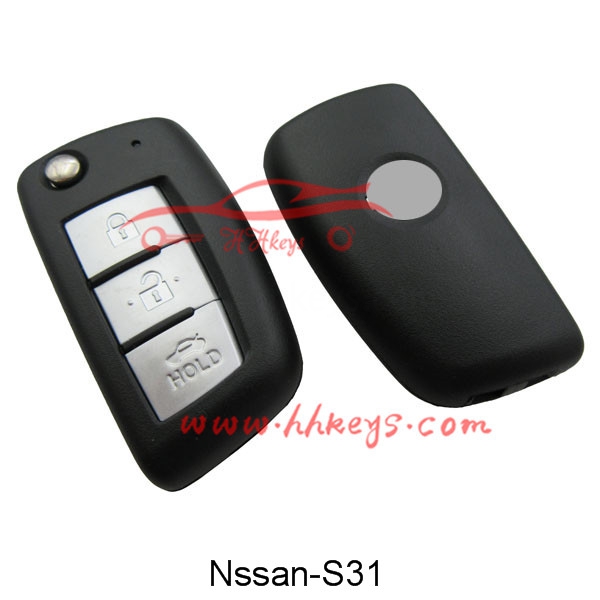 Nissan 3 Buttons flip key shell