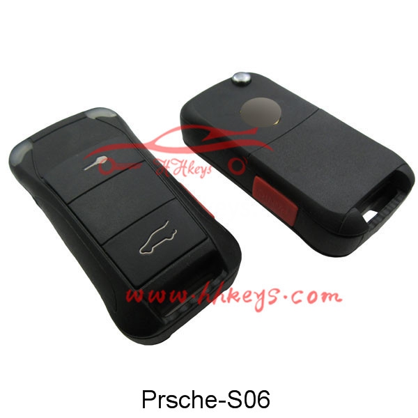 Porsche Cayenne 2 + 1 Botões aleta Car Key Fob